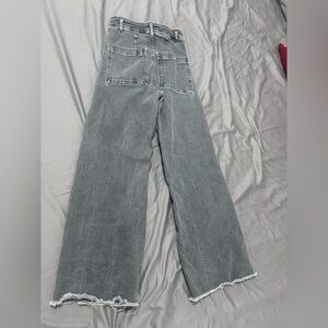 Zara Charcoal Wide-Leg Jeans